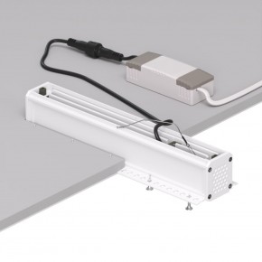 DK2532-WB Встраиваемый светильник SPACE со светодиодом под шпатлевку L240mm 220V 20W 38° 4000К IP20 белый/черный алюминий в Челябинске - cheliabinsk.ok-mebel.com | фото 6