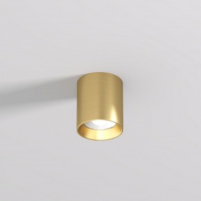 DK2610-SB Накладной светильник SHINE TUBE со светодиодом, D70*H80, IP20, 3000К, 10W, RA?90, сатинированная латунь, алюминий в Челябинске - cheliabinsk.ok-mebel.com | фото