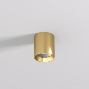 DK2610-SB Накладной светильник SHINE TUBE со светодиодом, D70*H80, IP20, 3000К, 10W, RA?90, сатинированная латунь, алюминий в Челябинске - cheliabinsk.ok-mebel.com | фото 2