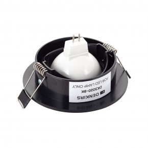 DK3020-BK Встраиваемый светильник, IP 20, 10 Вт, GU5.3, LED, черный, пластик в Челябинске - cheliabinsk.ok-mebel.com | фото 3