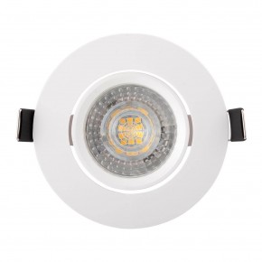 DK3020-WH Встраиваемый светильник, IP 20, 10 Вт, GU5.3, LED, белый, пластик в Челябинске - cheliabinsk.ok-mebel.com | фото