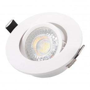 DK3020-WH Встраиваемый светильник, IP 20, 10 Вт, GU5.3, LED, белый, пластик в Челябинске - cheliabinsk.ok-mebel.com | фото 2