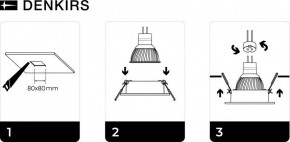 DK3021-BK Встраиваемый светильник, IP 20, 10 Вт, GU5.3, LED, черный, пластик в Челябинске - cheliabinsk.ok-mebel.com | фото 5