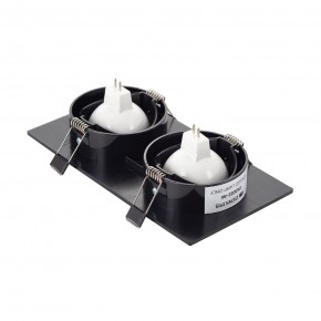 DK3022-BK Встраиваемый светильник, IP 20, 10 Вт, GU5.3, LED, черный, пластик в Челябинске - cheliabinsk.ok-mebel.com | фото 3