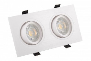DK3022-WH Встраиваемый светильник, IP 20, 10 Вт, GU5.3, LED, белый, пластик в Челябинске - cheliabinsk.ok-mebel.com | фото