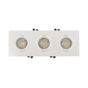 DK3023-WH Встраиваемый светильник, IP 20, 10 Вт, GU5.3, LED, белый, пластик в Челябинске - cheliabinsk.ok-mebel.com | фото