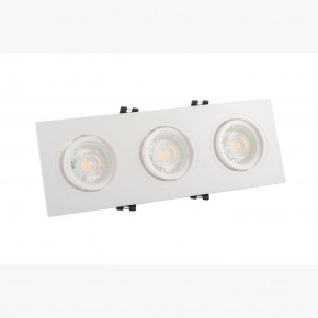 DK3023-WH Встраиваемый светильник, IP 20, 10 Вт, GU5.3, LED, белый, пластик в Челябинске - cheliabinsk.ok-mebel.com | фото 2