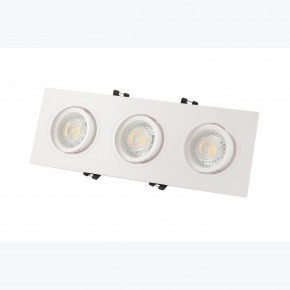 DK3023-WH Встраиваемый светильник, IP 20, 10 Вт, GU5.3, LED, белый, пластик в Челябинске - cheliabinsk.ok-mebel.com | фото 3