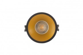 DK3026-BG Встраиваемый светильник, IP 20, 10 Вт, GU5.3, LED, черный/золотой, пластик в Челябинске - cheliabinsk.ok-mebel.com | фото