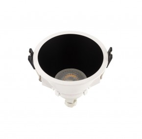 DK3026-WB Встраиваемый светильник, IP 20, 10 Вт, GU5.3, LED, белый/черный, пластик в Челябинске - cheliabinsk.ok-mebel.com | фото 2