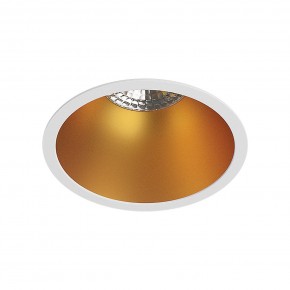 DK3026-WG Встраиваемый светильник, IP 20, 10 Вт, GU5.3, LED, белый/золотой, пластик в Челябинске - cheliabinsk.ok-mebel.com | фото