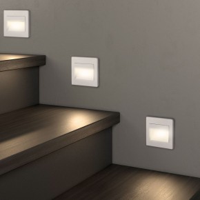 DK3050-WH Светильник встраиваемый в стену, IP 20, LED 3000, 1 Вт, белый, пластик в Челябинске - cheliabinsk.ok-mebel.com | фото 6