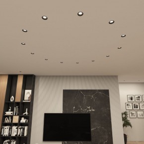 DK3055-BK Встраиваемый светильник, IP 20, 10 Вт, GU5.3, LED, черный, пластик в Челябинске - cheliabinsk.ok-mebel.com | фото 3