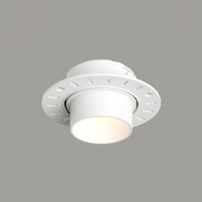 DK3056-WH Встраиваемый светильник под шпатлевку, IP20, до 15 Вт, LED, GU5,3, белый, пластик в Челябинске - cheliabinsk.ok-mebel.com | фото 1