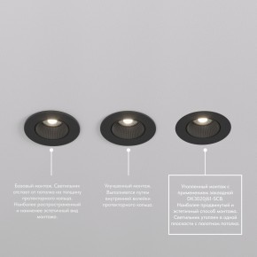 DK3061-BK Встраиваемый светильник, IP 20, 10 Вт, GU5.3, LED, черный/черный, пластик в Челябинске - cheliabinsk.ok-mebel.com | фото 4