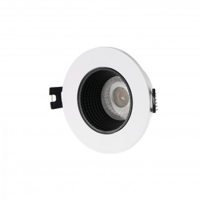 DK3061-WH+BK Встраиваемый светильник, IP 20, 10 Вт, GU5.3, LED, белый/черный, пластик в Челябинске - cheliabinsk.ok-mebel.com | фото