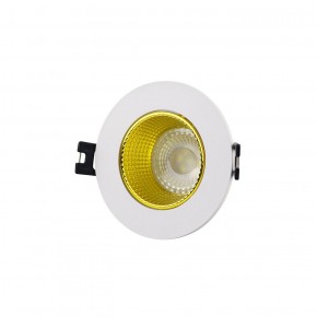 DK3061-WH+YE Встраиваемый светильник, IP 20, 10 Вт, GU5.3, LED, белый/желтый, пластик в Челябинске - cheliabinsk.ok-mebel.com | фото 1