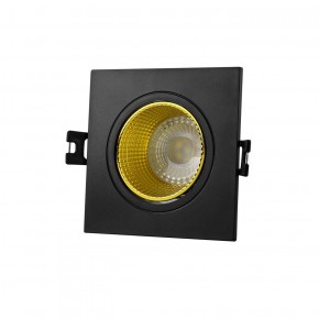 DK3071-BK+YE Встраиваемый светильник, IP 20, 10 Вт, GU5.3, LED, черный/желтый, пластик в Челябинске - cheliabinsk.ok-mebel.com | фото 1