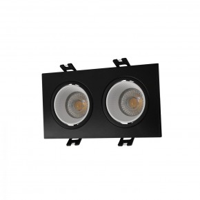 DK3072-BK+WH Встраиваемый светильник, IP 20, 10 Вт, GU5.3, LED, черный/белый, пластик в Челябинске - cheliabinsk.ok-mebel.com | фото