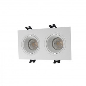 DK3072-WH Встраиваемый светильник, IP 20, 10 Вт, GU5.3, LED, белый/белый, пластик в Челябинске - cheliabinsk.ok-mebel.com | фото