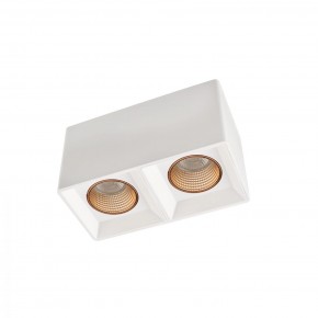 DK3085-WH+BR Светильник накладной IP 20, 10 Вт, GU5.3, LED, белый/бронзовый, пластик в Челябинске - cheliabinsk.ok-mebel.com | фото