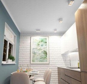 DK3085-WH+BR Светильник накладной IP 20, 10 Вт, GU5.3, LED, белый/бронзовый, пластик в Челябинске - cheliabinsk.ok-mebel.com | фото 2