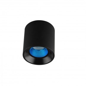 DK3090-BK+CY Светильник накладной IP 20, 10 Вт, GU5.3, LED, черный/голубой, пластик в Челябинске - cheliabinsk.ok-mebel.com | фото