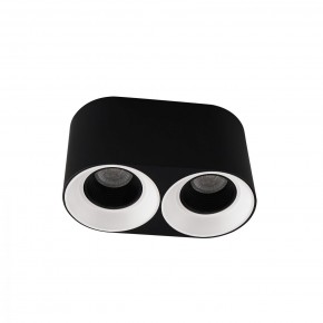 DK3096-BW+BK Светильник накладной IP 20, 10 Вт, GU5.3, LED, черно-белый/черный, пластик в Челябинске - cheliabinsk.ok-mebel.com | фото