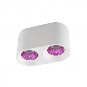 DK3096-WH+PI Светильник накладной IP 20, 10 Вт, GU5.3, LED, белый/розовый, пластик в Челябинске - cheliabinsk.ok-mebel.com | фото