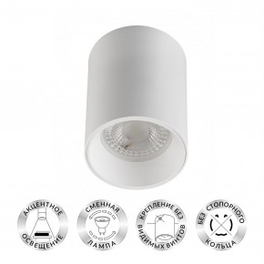 DK3110-WH Светильник накладной IP 20, 10 Вт, GU5.3, LED, белый, пластик в Челябинске - cheliabinsk.ok-mebel.com | фото