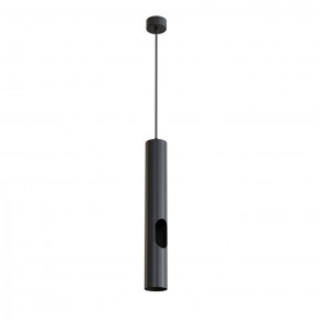 DK4045-BK Подвесной светильник, с декоративным вырезом, IP 20, до 15 Вт, LED, GU10, черный, алюминий в Челябинске - cheliabinsk.ok-mebel.com | фото