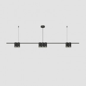DK4063-BK Подвесной светильник ORBIT, IP20, 7xGU10 LED до 15 Вт, черный матовый, алюминий в Челябинске - cheliabinsk.ok-mebel.com | фото