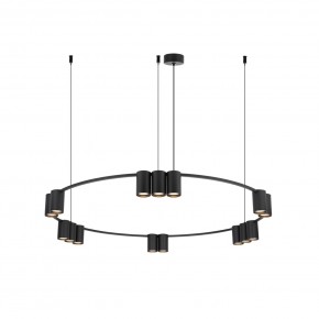DK4067-BK Подвесной светильник ORBIT, IP20, 15xGU10 LED до 15 Вт, черный матовый, алюминий в Челябинске - cheliabinsk.ok-mebel.com | фото 3