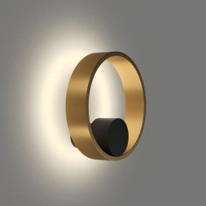 DK5060-BK+SG Бра ORBIT, IP20, 3000К, LED, 10 Вт, черный + сатинированное золото, алюминий в Челябинске - cheliabinsk.ok-mebel.com | фото 3