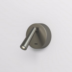 DK5072-DN Бра SHINE WALL со светодиодом, D104*H68, IP20, 3000К, 3W, RA?90, темный никель, алюминий в Челябинске - cheliabinsk.ok-mebel.com | фото