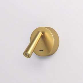 DK5072-SB Бра SHINE WALL со светодиодом, D104*H68, IP20, 3000К, 3W, RA?90, сатинированная латунь, алюминий в Челябинске - cheliabinsk.ok-mebel.com | фото 2