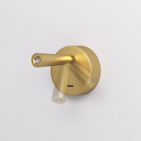 DK5072-SB Бра SHINE WALL со светодиодом, D104*H68, IP20, 3000К, 3W, RA?90, сатинированная латунь, алюминий в Челябинске - cheliabinsk.ok-mebel.com | фото 3