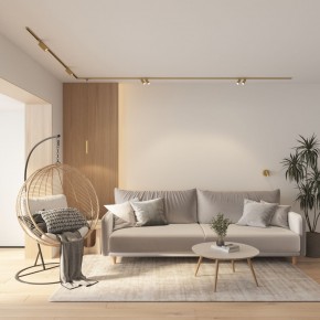 DK5072-SB Бра SHINE WALL со светодиодом, D104*H68, IP20, 3000К, 3W, RA?90, сатинированная латунь, алюминий в Челябинске - cheliabinsk.ok-mebel.com | фото 8
