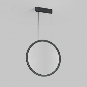 DK6606-BK Подвесной вертикальный светильник Veil со светодиодом H1700 d600 220V 48W 3000-6000K IP20 черный алюминий в Челябинске - cheliabinsk.ok-mebel.com | фото 2
