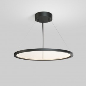 DK6616-BK Подвесной горизонтальный светильник Veil со светодиодом H900 d600 220V 48W 3000-6000K IP20 черный алюминий в Челябинске - cheliabinsk.ok-mebel.com | фото