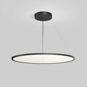 DK6620-BK Подвесной горизонтальный светильник Veil со светодиодом H900 d1000 220V 82W 3000-6000K IP20 черный алюминий в Челябинске - cheliabinsk.ok-mebel.com | фото