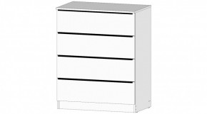 ЭЛЕГАНТ Комод 4 ящика (белый) в Челябинске - cheliabinsk.ok-mebel.com | фото