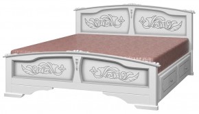 ЕЛЕНА Кровать из массива 1400 с 2-мя ящиками  в Челябинске - cheliabinsk.ok-mebel.com | фото