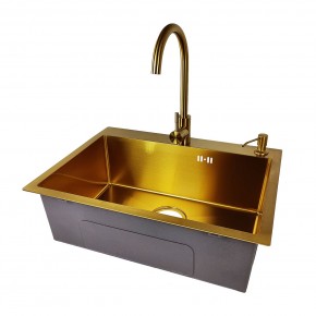 EMB-119 PVD GOLDEN (Мойка, Смеситель, Дозатор) в Челябинске - cheliabinsk.ok-mebel.com | фото
