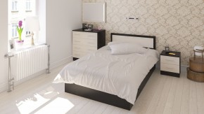 Фиеста Кровать 1200, цвет венге/дуб лоредо, ШхГхВ 123,5х203,5х80 см., сп.м. 1200х2000 мм., без матраса, основание есть в Челябинске - cheliabinsk.ok-mebel.com | фото 5