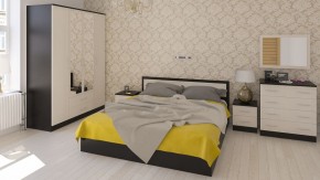 Фиеста Кровать 1800, цвет венге/дуб лоредо, ШхГхВ 183,5х203,5х80 см., сп.м. 1800х2000 мм., без матраса, основание есть в Челябинске - cheliabinsk.ok-mebel.com | фото 5
