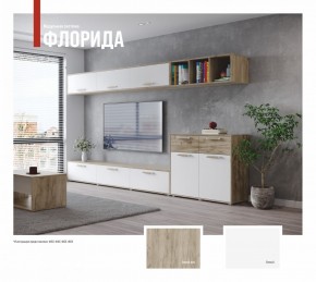 ФЛОРИДА Гостиная (модульная) дуб серый/белый в Челябинске - cheliabinsk.ok-mebel.com | фото
