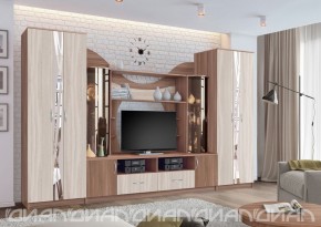 Гостиная Аллегро с 2 шкафами вариант-5 (Ясень светлый/тёмный) в Челябинске - cheliabinsk.ok-mebel.com | фото
