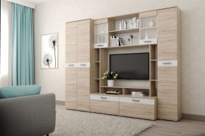 Гостиная Белла (Дуб Сонома/Белый глянец) в Челябинске - cheliabinsk.ok-mebel.com | фото 1
