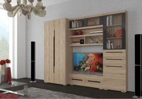 ЭКОЛЬ Гостиная Вариант №1 МДФ (Дуб сонома) в Челябинске - cheliabinsk.ok-mebel.com | фото